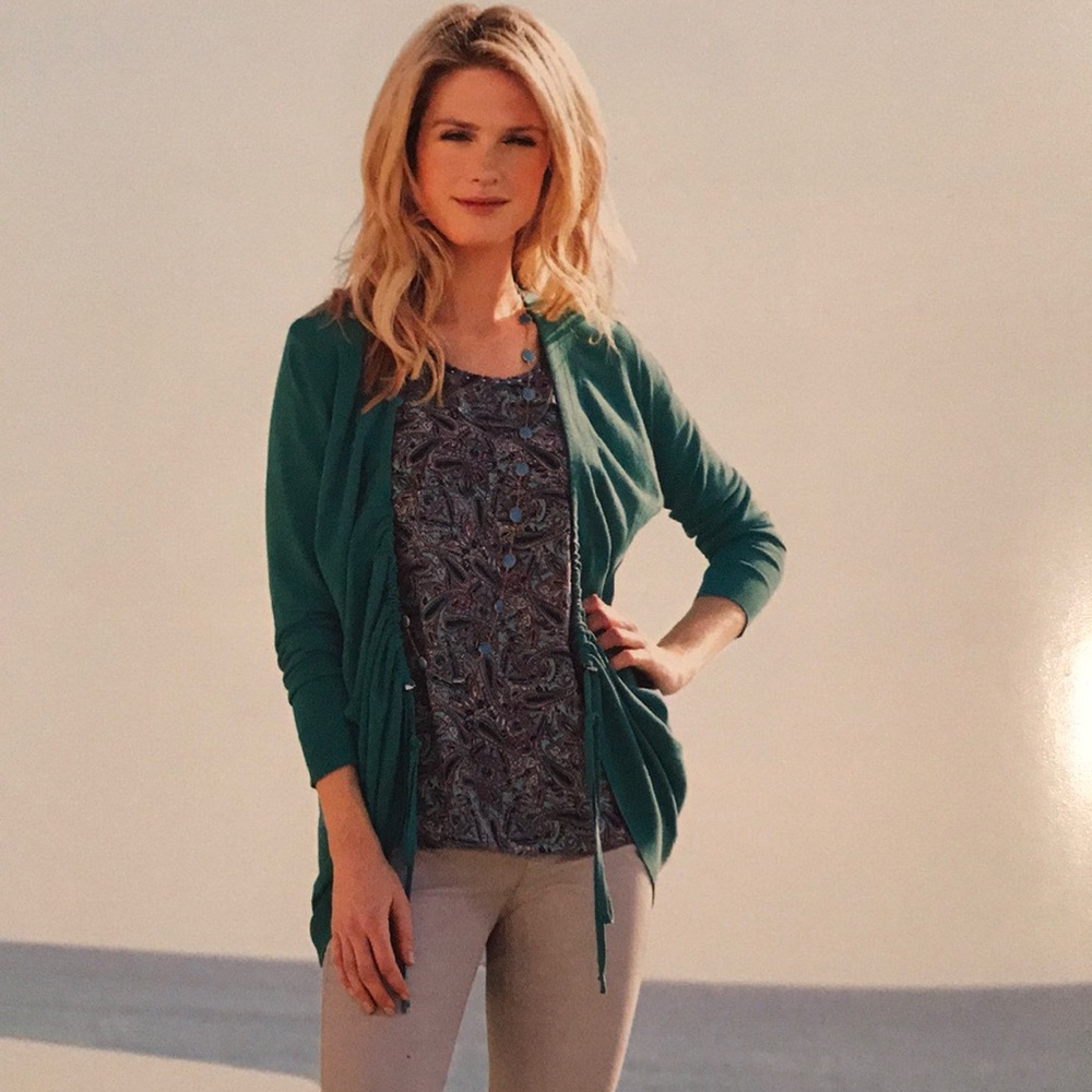 Etcetera turquoise sweater size s